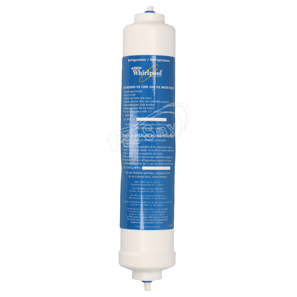Filtro agua frigorifico Whirlpool - 03AG0893 - WHIRLPOOL - Principal