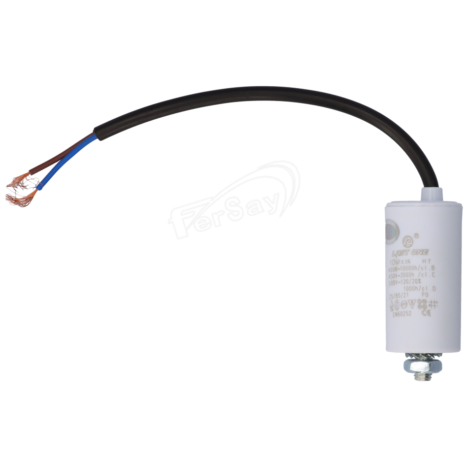 Condensador bipolar 10mf-450v Con Cable 32x55 - 12AG110 - FERSAY - Principal