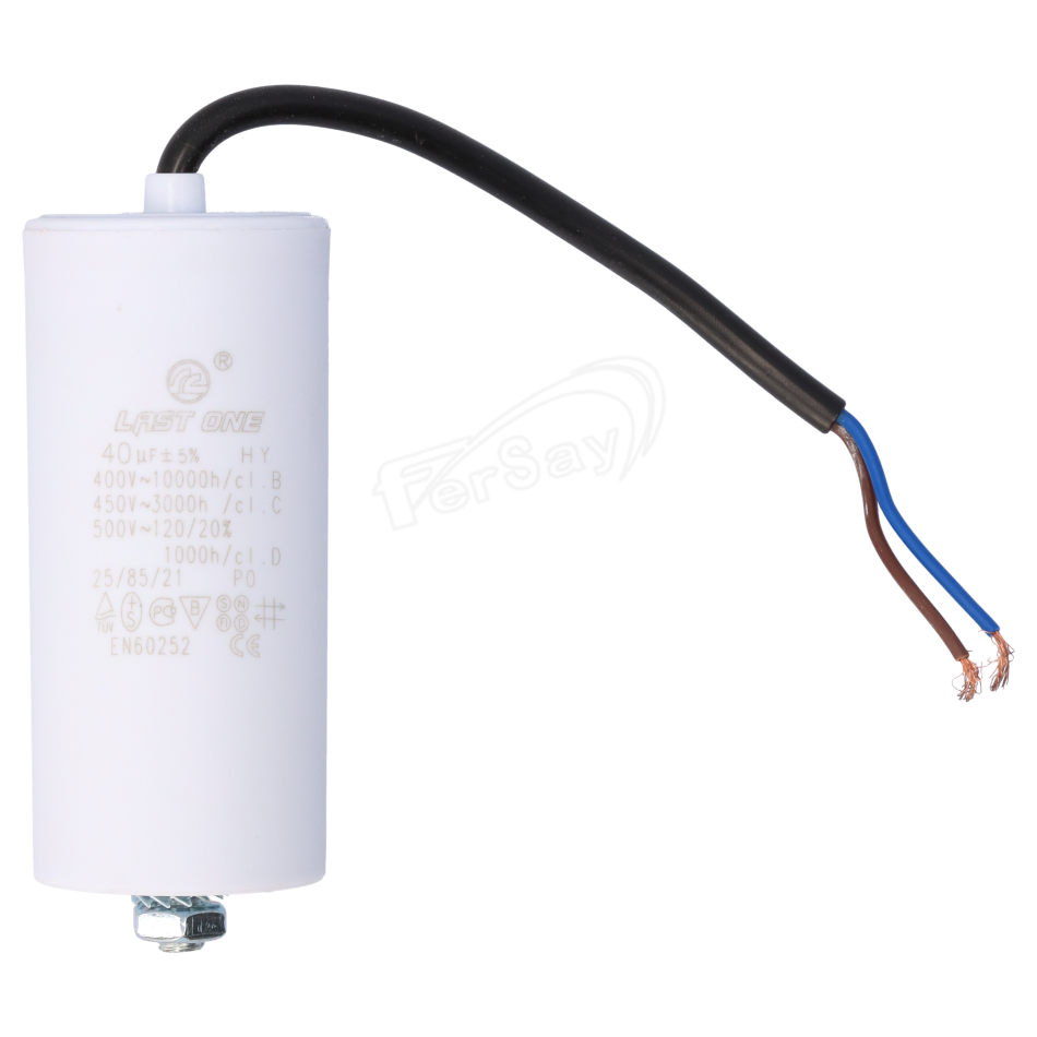 Condensador permanente 40MF 450V con cable - 12AG140 - FERSAY - Principal