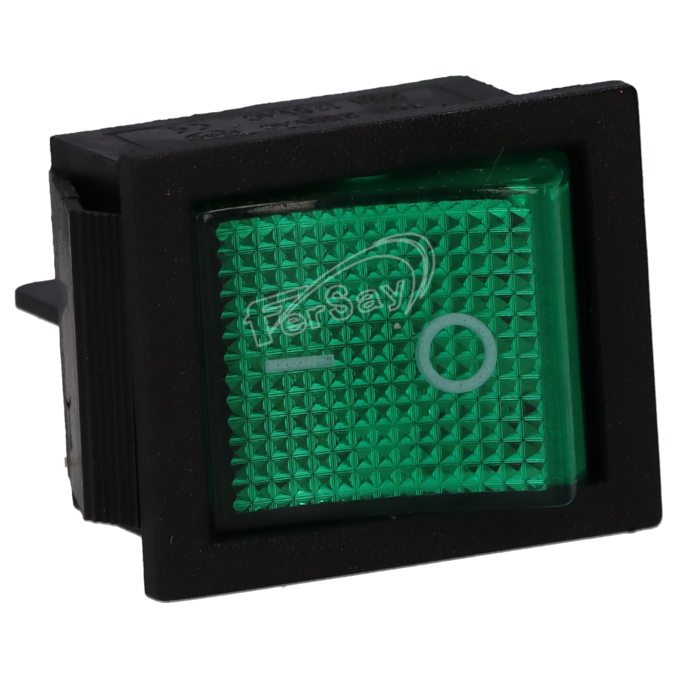Interruptor bipolar universal verde 27,3 x 24 mm - 14AG018 - ZANUSSI