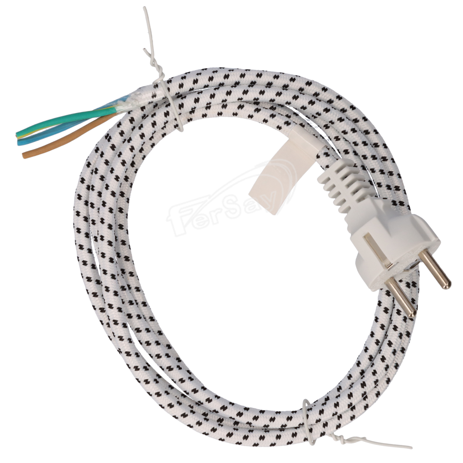 Cable silicona para planchas vapor y otros schuko 2 m. - 49DM036 - FERSAY