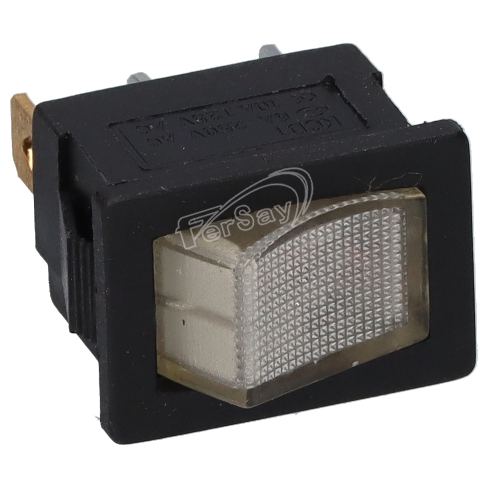 Interruptor pequeno blanco luminoso 49hf158 - 49HF158 - FERSAY