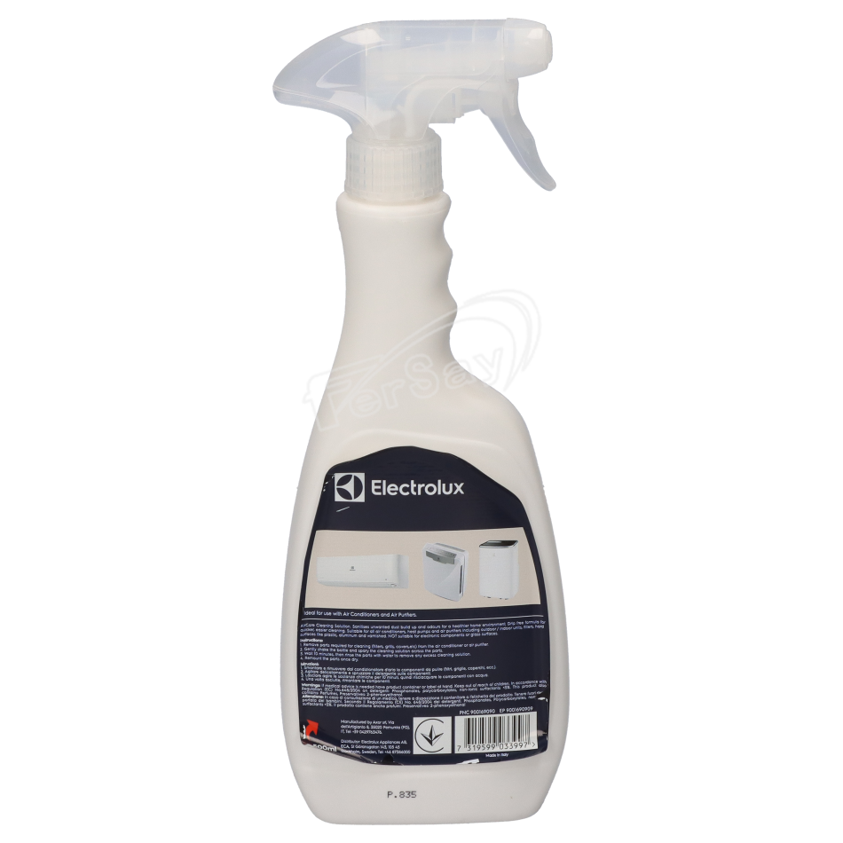 Limpeza e desinfetante para filtros ar condicionado - 500EL0200 - ELECTROLUX - Cenital 1