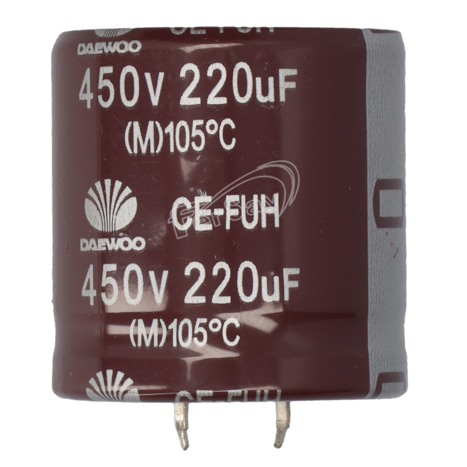 Condensador electrolitico de 220MF 450V - CERL220MF450V - RUBY - Cenital 2