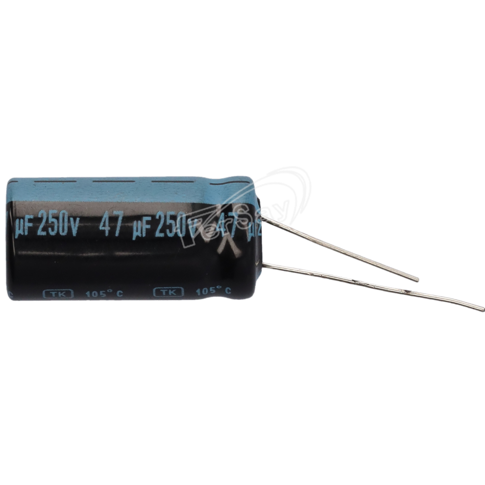 Condensador Electrolítico 47MF - 250V - CERL47MF250V - JAMI - Cenital 1
