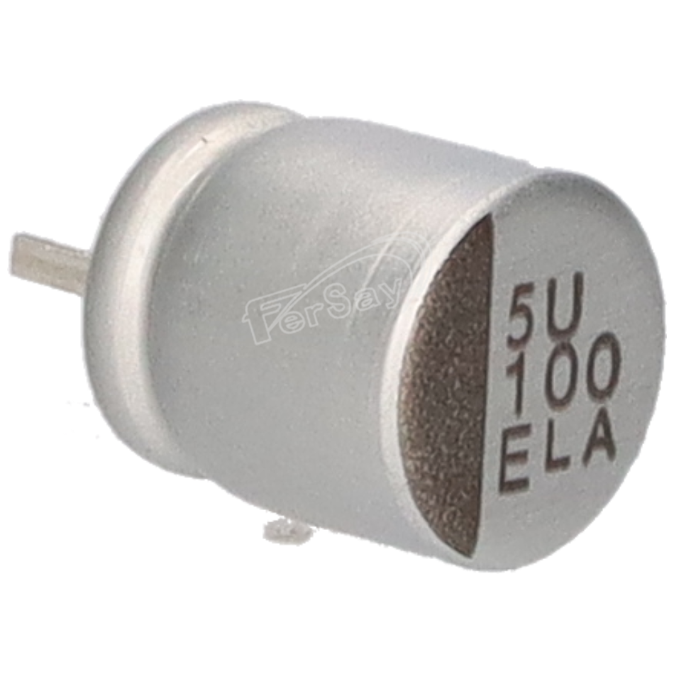 Condensador electrolitico para electronica en smd 100MF 25V 6mm 105º 2Kh - CES100256 - NIPP