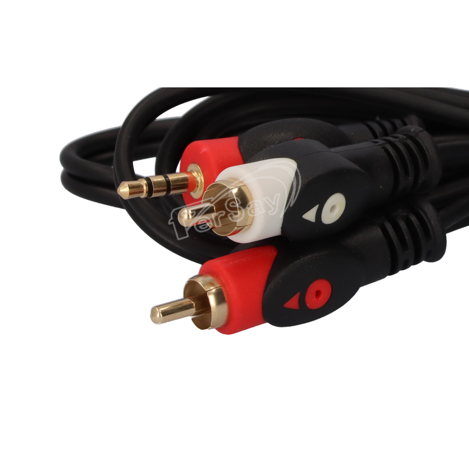 Cable con conector de 2 RCA Macho 3,5 a Jack. Stereo - EA49GFY - TRANSMEDIA - Cenital 2