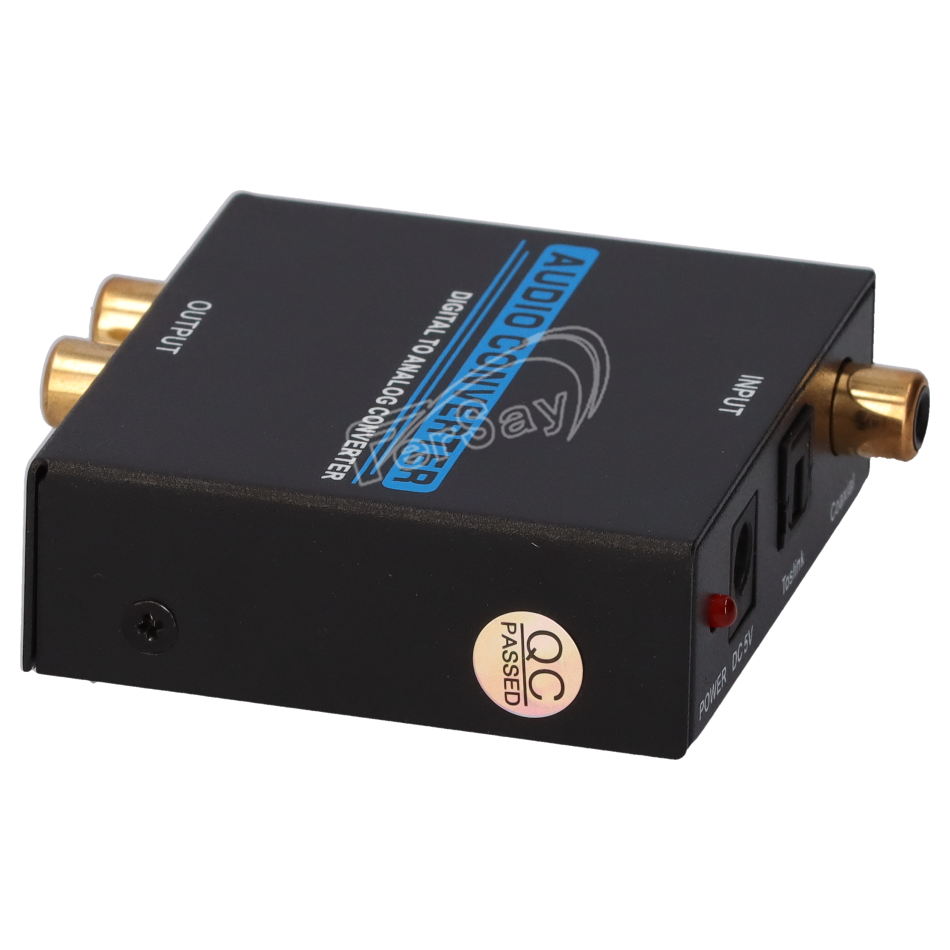 Conversor áudio de sinal digital para sinal analógico (alimentador incluído) - EAL130A - FERSAY