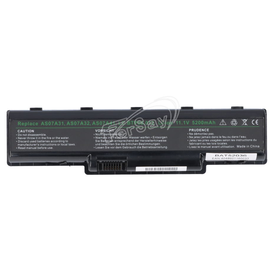 Batería para ordenador portátil Acer AS07A. - EBLP234 - FERSAY