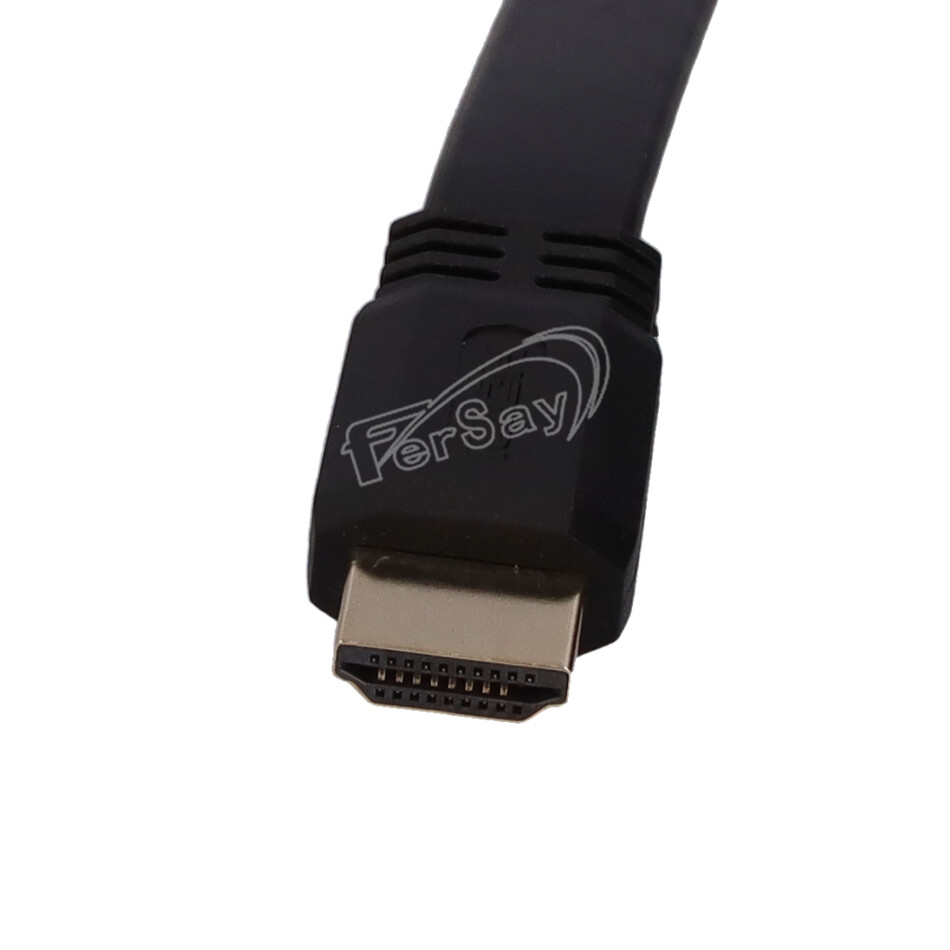 Adaptador cable HDMI macho hembra cable plano. - EC202FK - TRANSMEDIA - Cenital 1