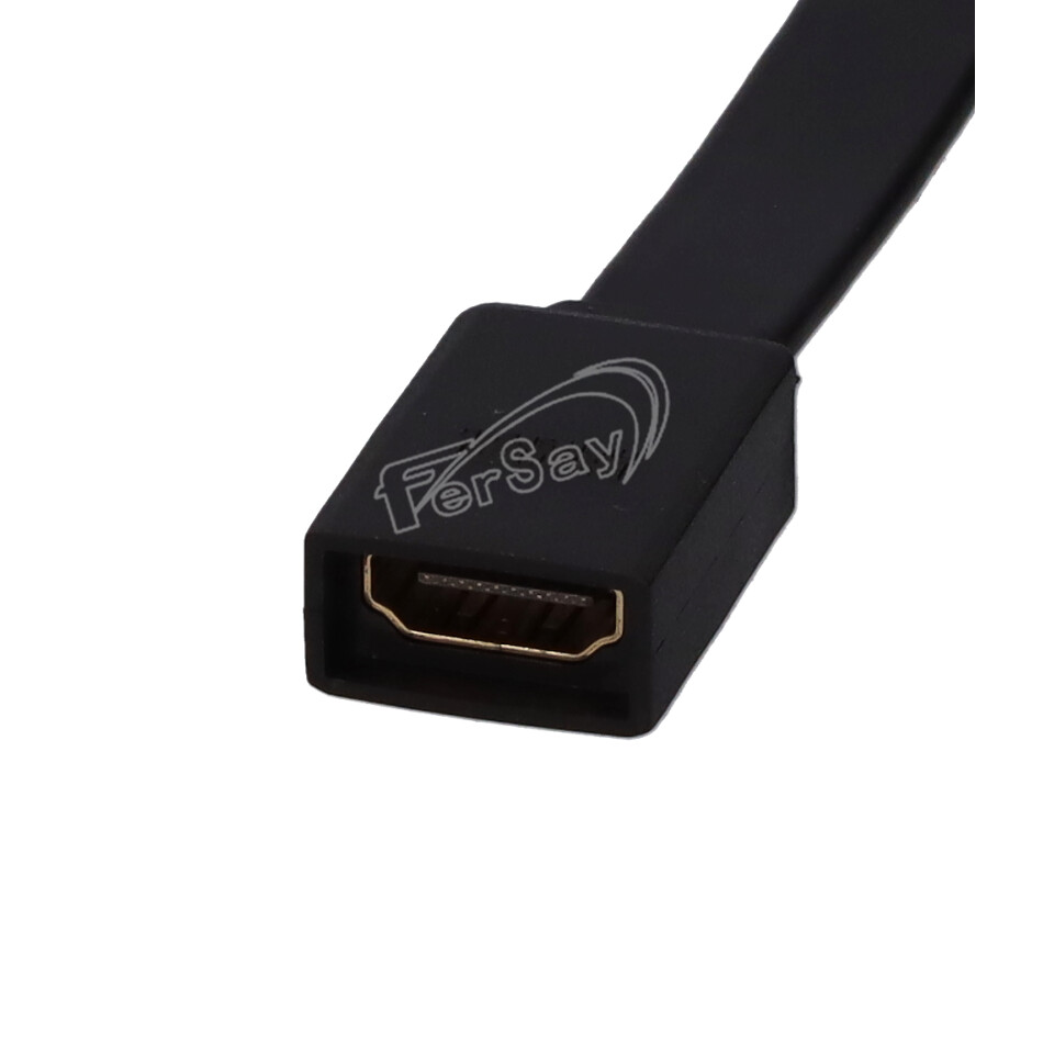 Adaptador cable HDMI macho hembra cable plano. - EC202FK - TRANSMEDIA - Cenital 2