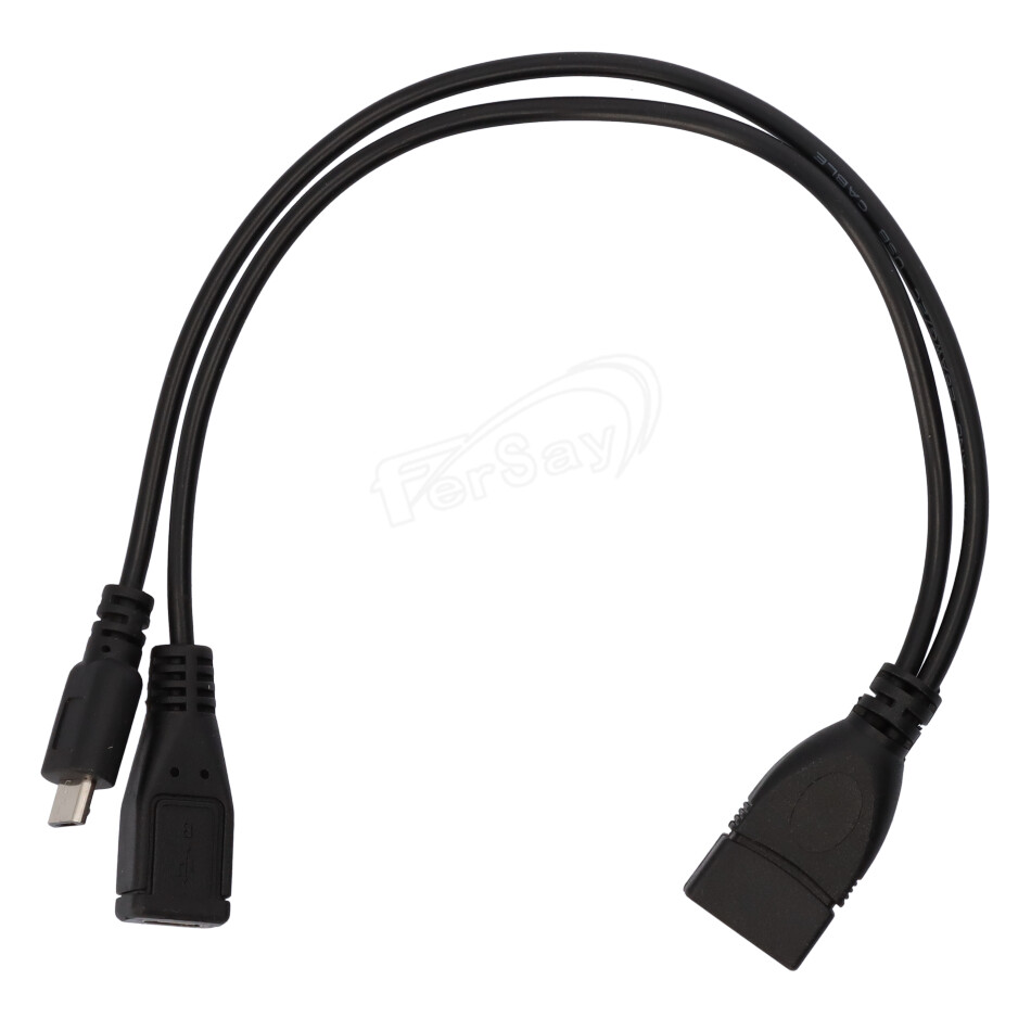 Cable 0.20 metros de conector USB tipo A hembra - EC258C - TRANSMEDIA - Cenital 1