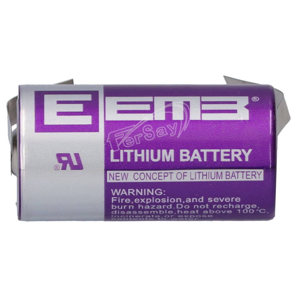 Bateria litio 3 V con lengueta BR C A50X26 - ECR26500L - FERSAY - Principal