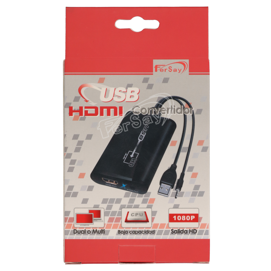Conversor sinal USB a HDMI - ECS101 - FERSAY