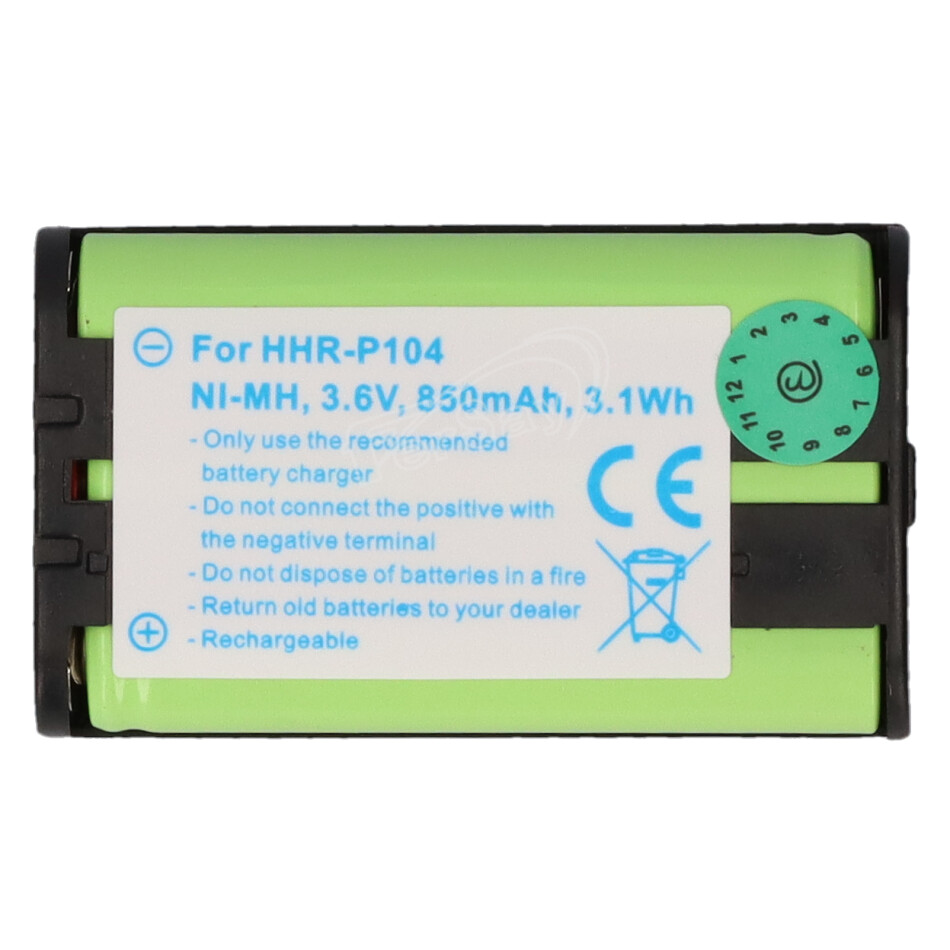 Bateria 3.6V 850 mAh 3.1Wh insercion Panasonic - EHHRP104 - FERSAY - Principal