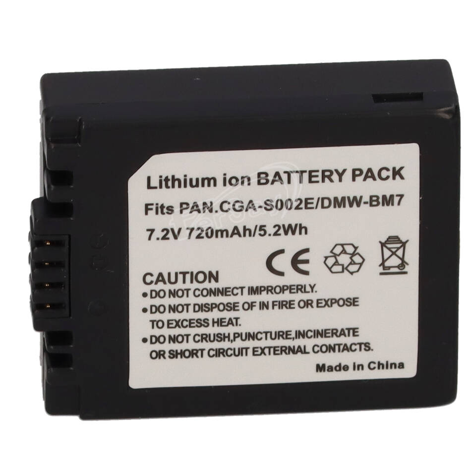 Batería para cámara Panasonic CGAS002 7,2v 680mah. - EPL302 - FERSAY - Cenital 1