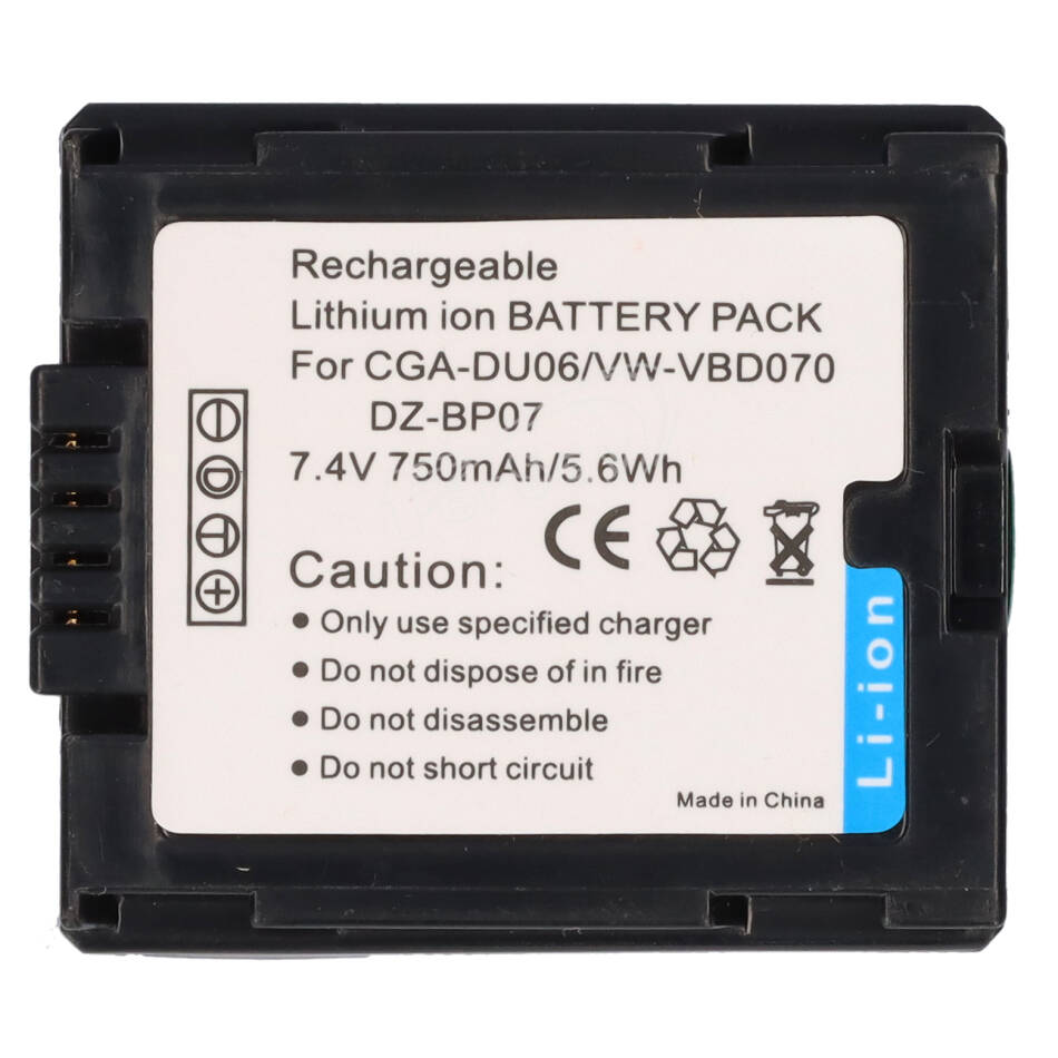 Batería para cámara Panasonic CGRDU06 7.4V 650MAH. - EPL706 - FERSAY - Cenital 1