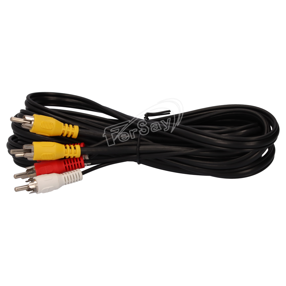 Cable conexión 3 RCA macho a 3 RCA macho. - EV123 - TRANSMEDIA - Principal