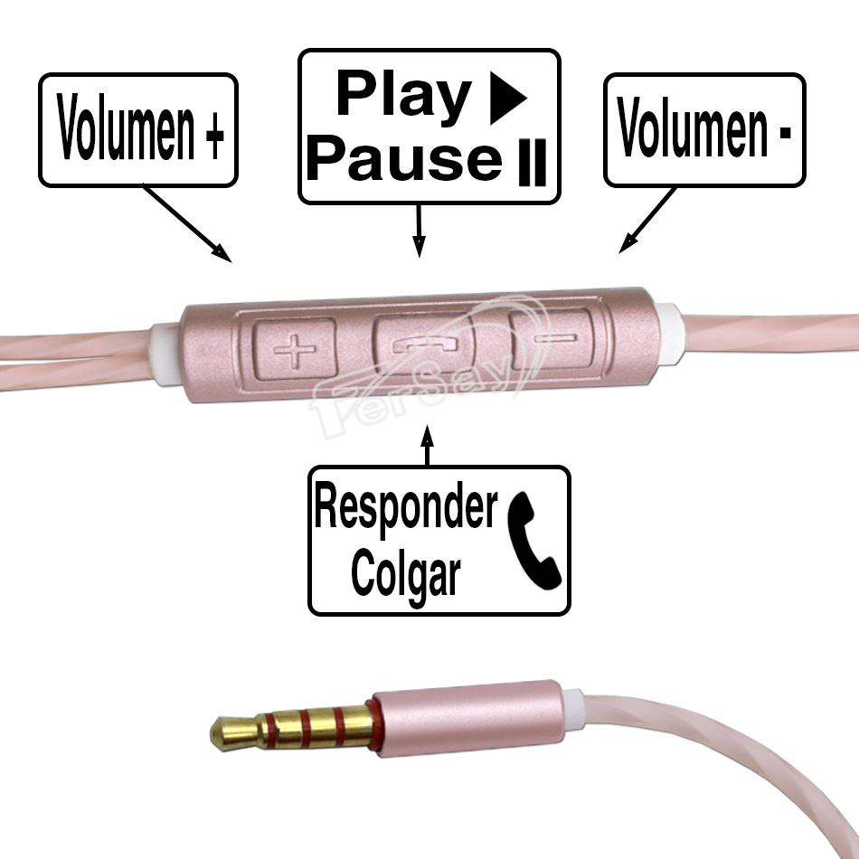 Auricular cable universal FERSAY ROSA. - EFAURICULAR20RS - FERSAY - Cenital 4