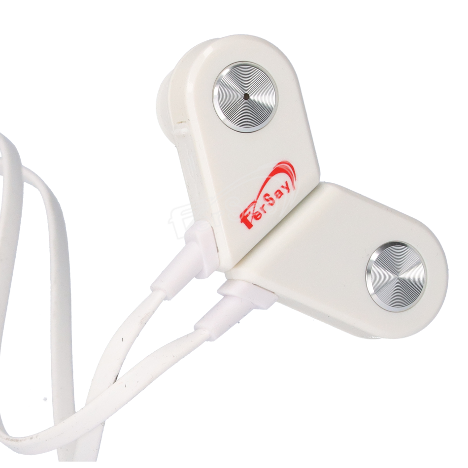 Auricular Bluetooth con microfono blanco metal - EFAURICULAR25B - FERSAY