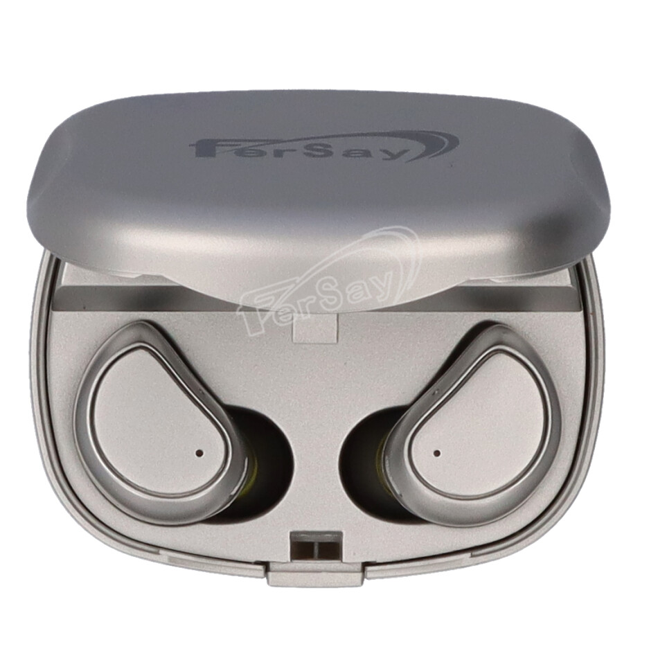 Auriculares IN-EAR Bluetooth Microfono color Plata - EFAURICULAR51P - FERSAY - Cenital 2