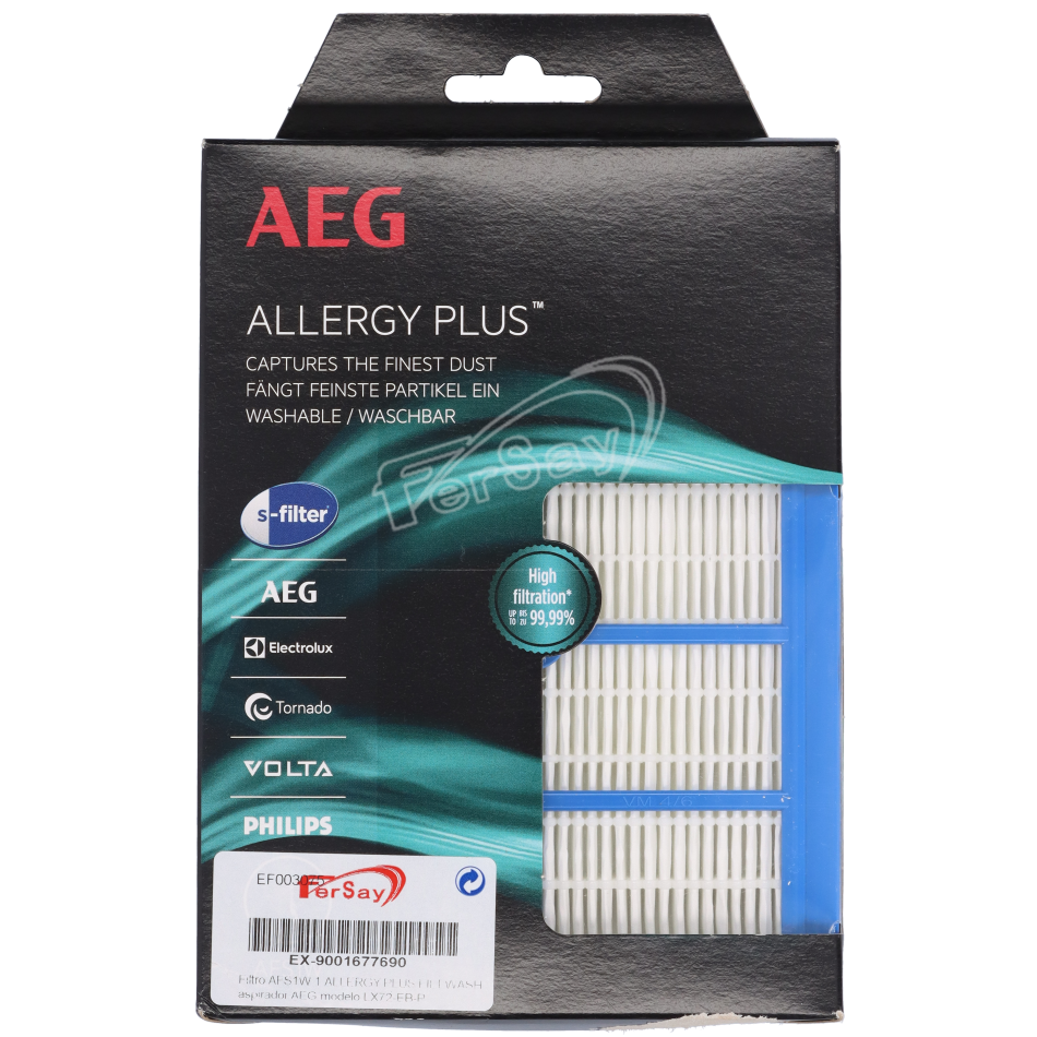 Filtro allergy aspirador AEG 9001677690 - EX9001677690 - AEG - Cenital 2