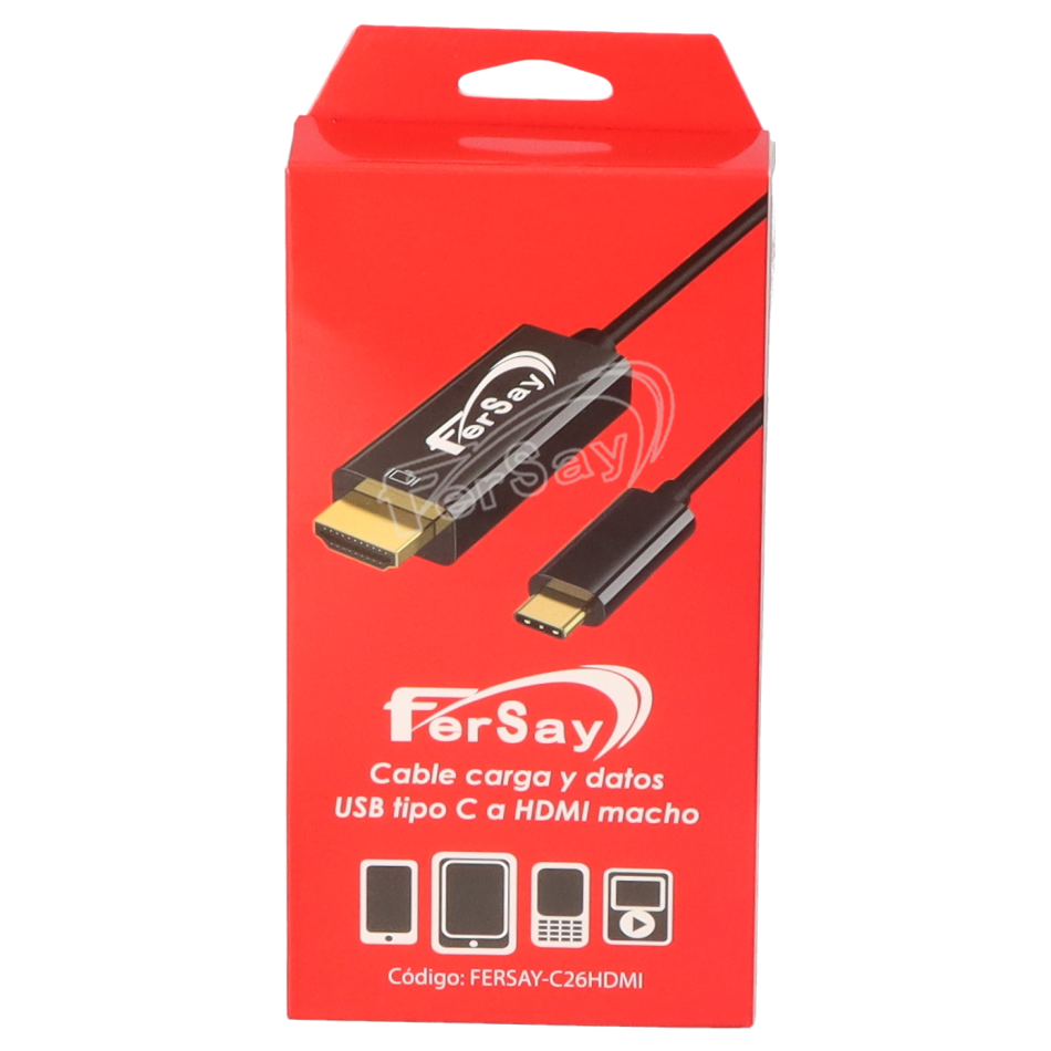 Cabo  USB TIPO C para HDMI macho - FERSAYC26HDMI - FERSAY