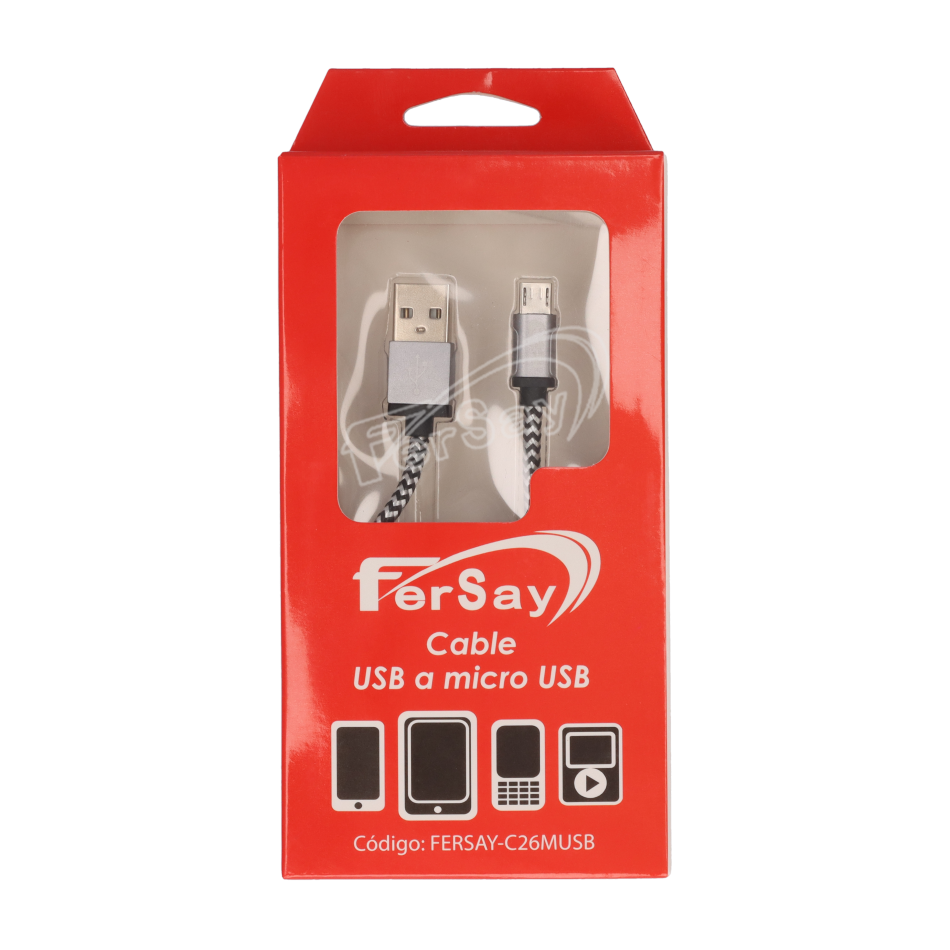 Cable USB a micro USB Fersay 2.0 - FERSAYC26MUSB - FERSAY - Principal
