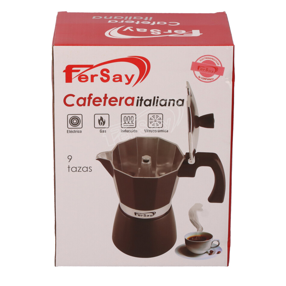 Cafetera italiana 9 tazas inducción - FERSAYCAFI1009AL - FERSAY - Cenital 2