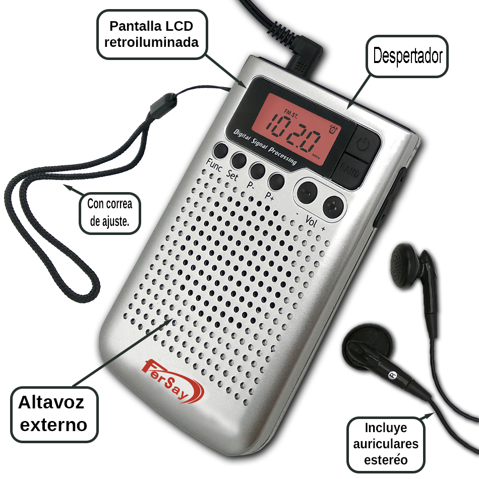 Rádio digital de bolso FM PLL/AM  - FERSAYRDIG2020P - FERSAY - Cenital 1
