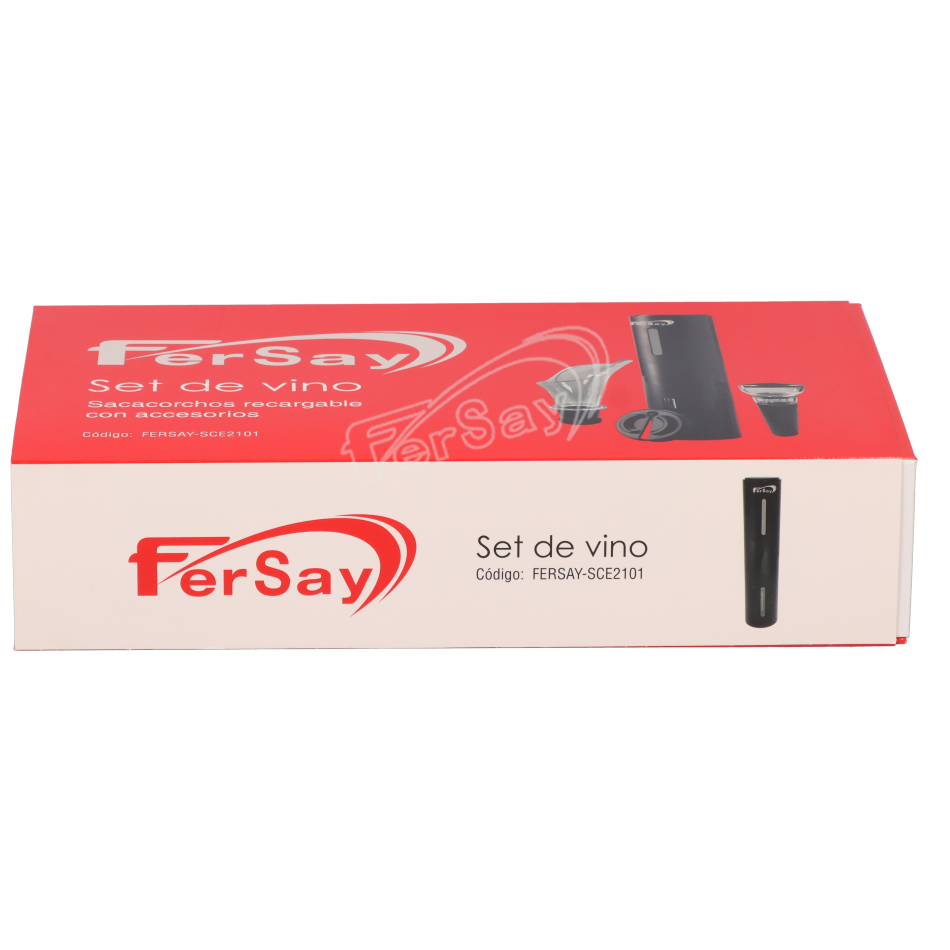 Sacacorchos eléctrico con accesorios y carga USB - FERSAYSCE2101 - FERSAY - Cenital 2