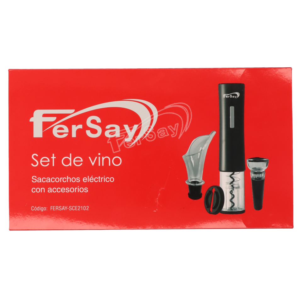 Sacacorchos eléctrico con accesorios - FERSAYSCE2102 - FERSAY - Cenital 7