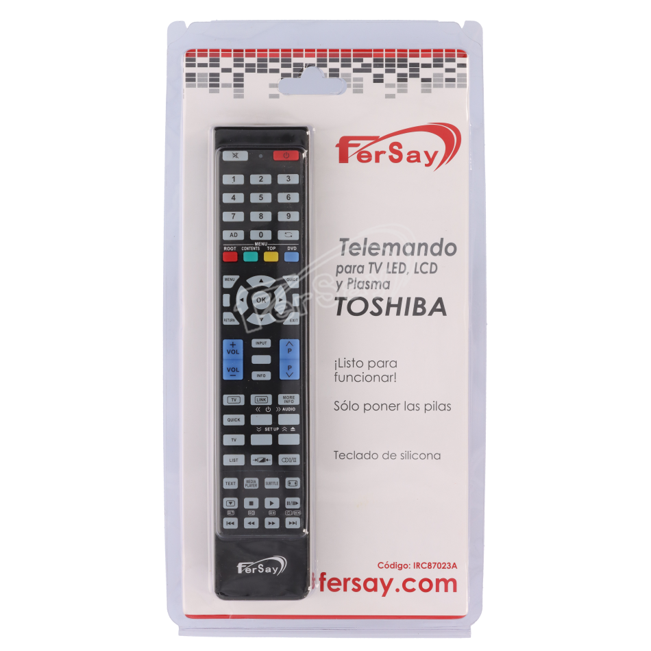 Mando a distancia TV adaptable TOSHIBA - IRC87023A - FERSAY