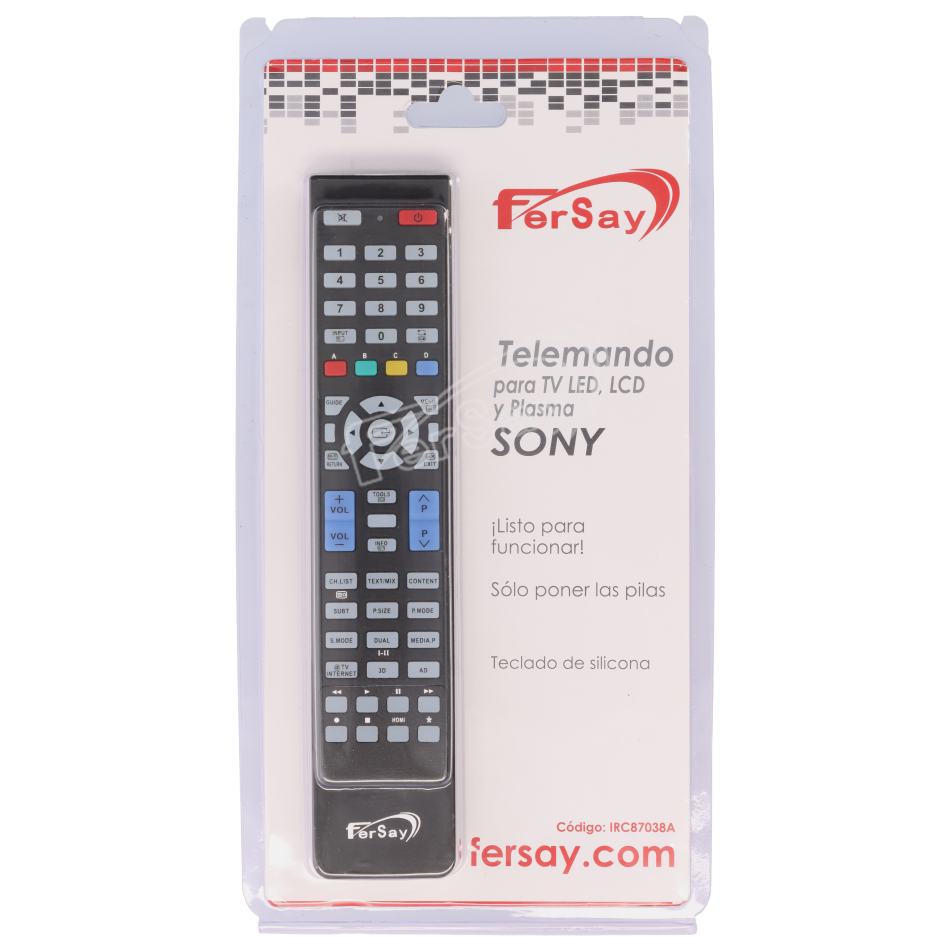 Mando a distancia TV adaptable SONY - IRC87038A - FERSAY - Principal