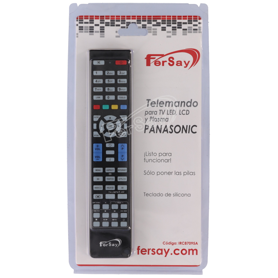 Mando a distancia TV adaptable PANASONIC - IRC87095A - FERSAY