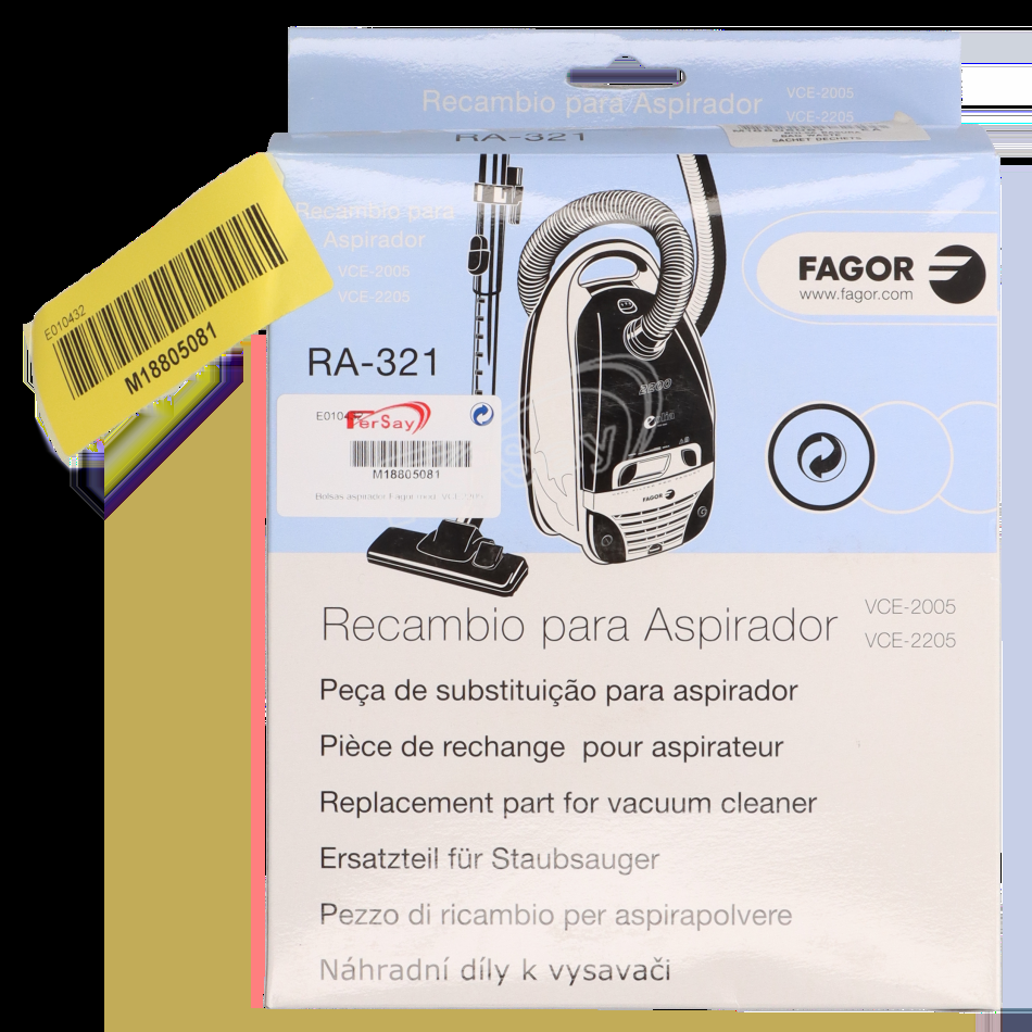 Recambio bolsas y filtros aspirador Fagor M18805081 - M18805081 - FAGOR