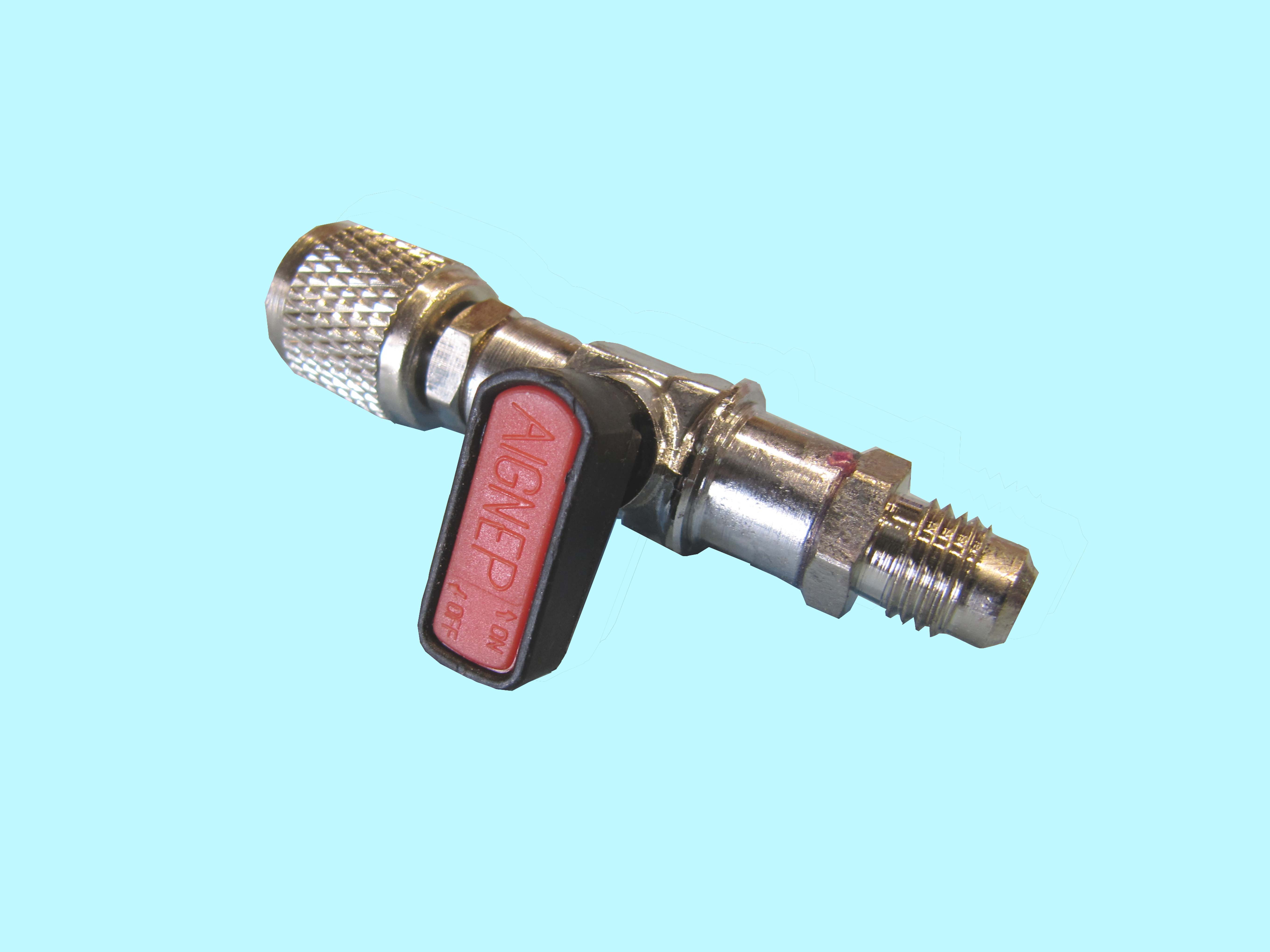 Válvula universal con grifo para bombona gas refrigerante. - 25FR0200 - FERSAY
