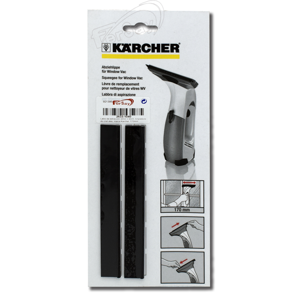Labio de goma para Karcher WV2+WV5 - 26331040 - KARCHER