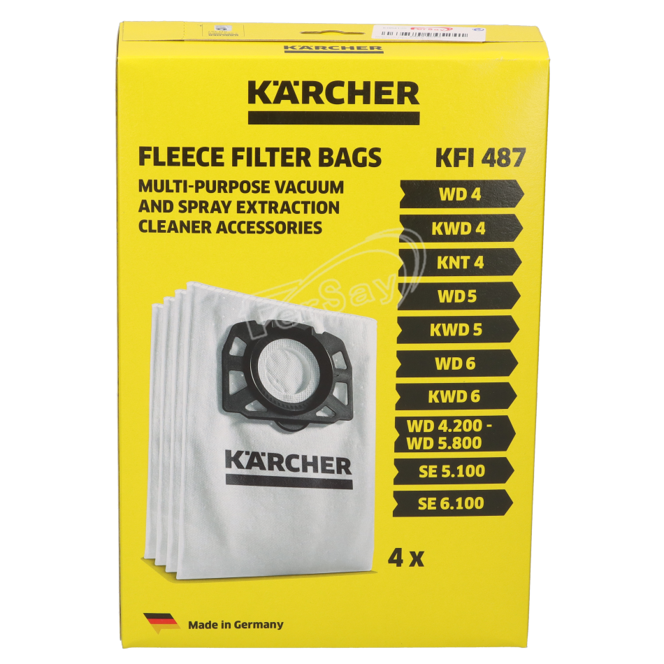 Bolsas de microfibra para aspiradora Karcher - 28630060 - KARCHER