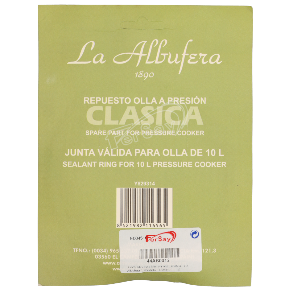 Junta de silicone La Albufera - 44AB0012 - LA ALFUFERA