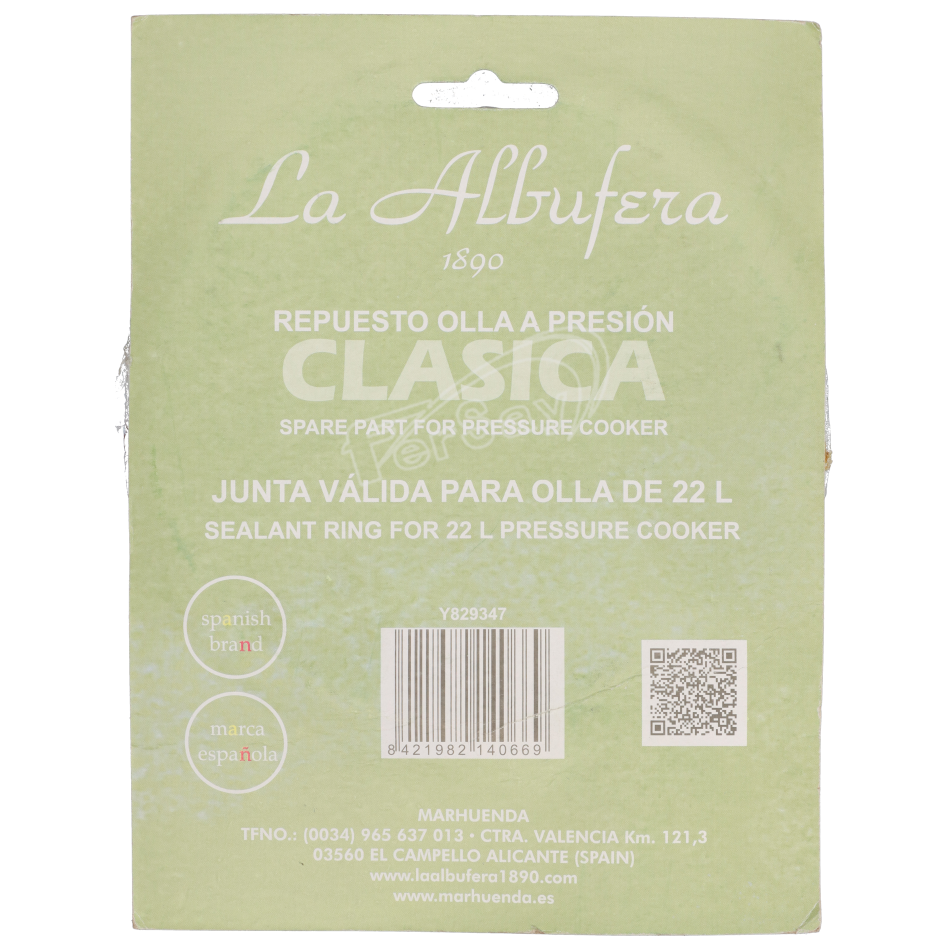 Junta de silicona La Albufera para 22 litros - 44AB0015 - LA ALFUFERA
