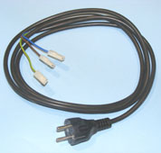 Cable PVC negro 2 metros, 3 x 1 mm - 49DM098 - FERSAY