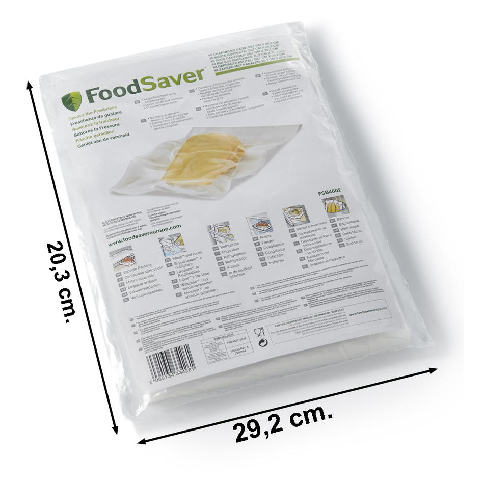 Bolsas para envasar al vacío Foodsaver 48 unidades - 500OS4802 - FOODSAVER