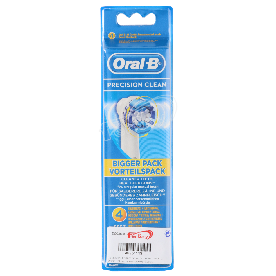 cabezales oral b para cepillo de dientes Braun4 - 80251119 - BRAUN