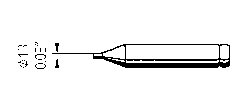 Punta para aire caliente 1,3mm - 802BR - ERSA