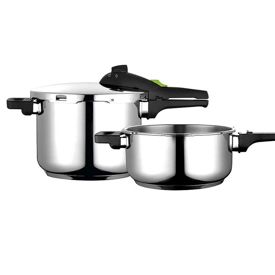 Conjunto ollas a presion super rapida marca Fagor , modelo: Rapid Xpress , 6L+4L - 81OPFGRAP46 - FAGOR