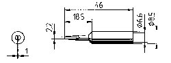 Punta soldador ersa 2,2mm 80a  832cd - 832CD - ERSA