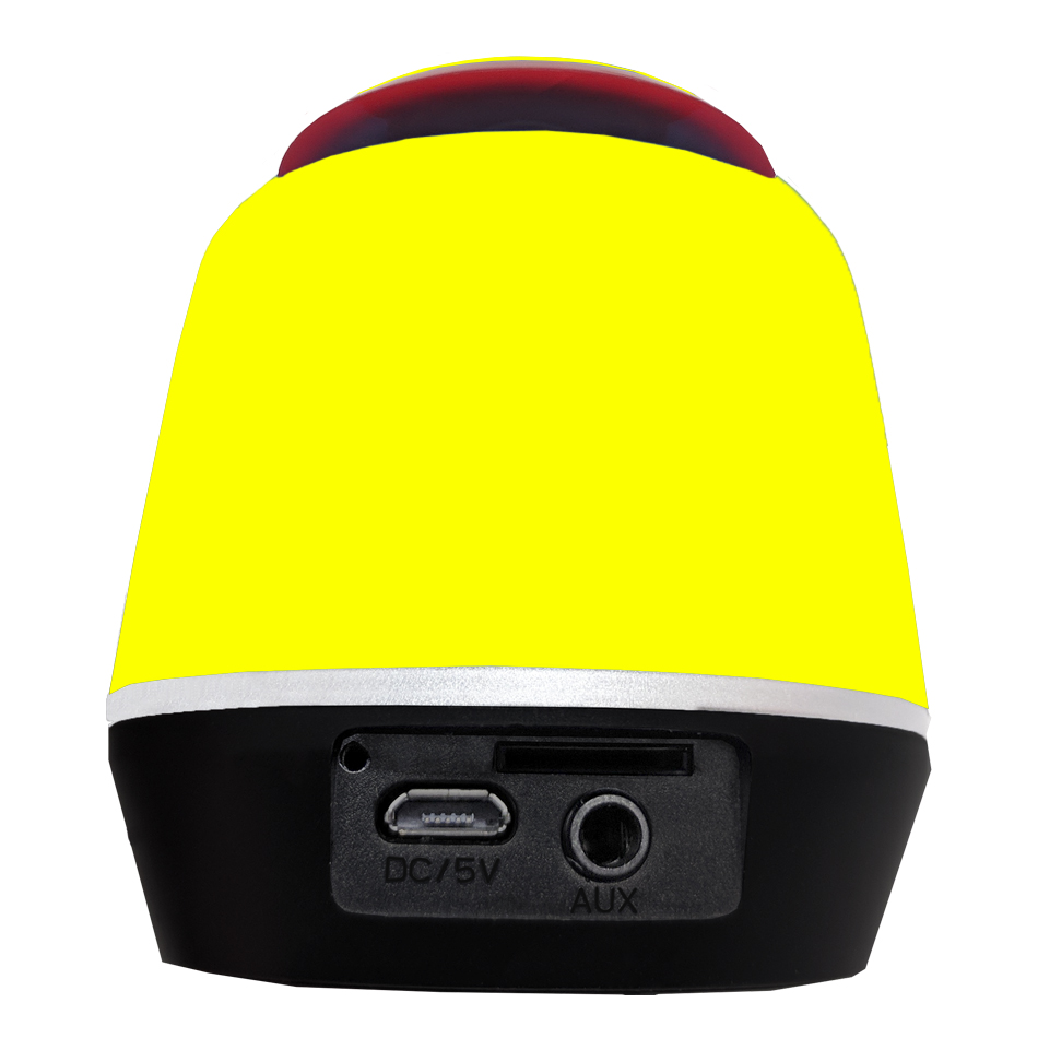Mini altavoz bluetooth 3.0 con tarjeta SD amarillo - ALTBLUETOOTH10AM - FERSAY