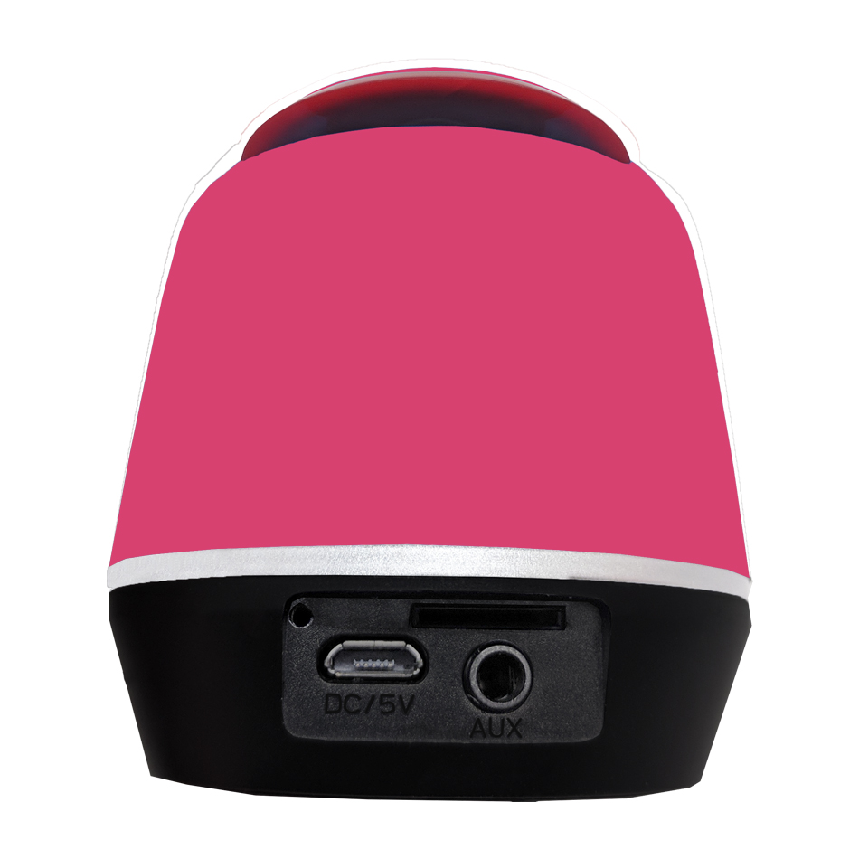 Mini altavoz bluetooth 3.0 con tarjeta SD rosa - ALTBLUETOOTH10RS - FERSAY