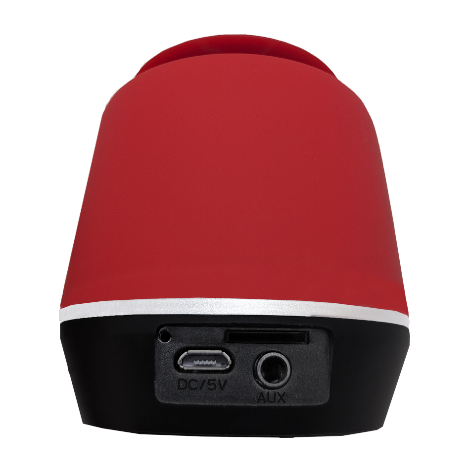 Mini altavoz bluetooth 3.0 con tarjeta SD rojo - ALTBLUETOOTH10R - FERSAY
